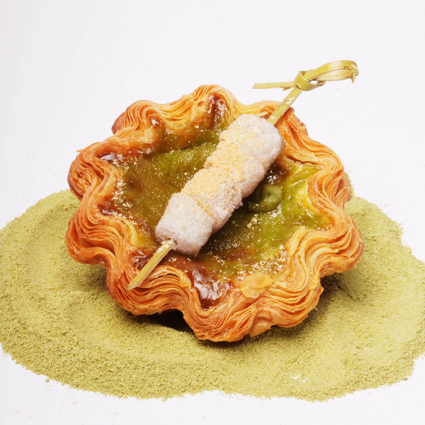 Matcha Mochi Egg Tart