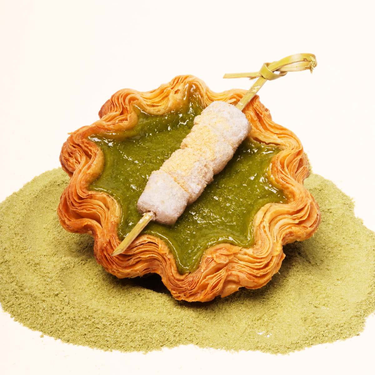 Matcha Mochi Egg Tart
